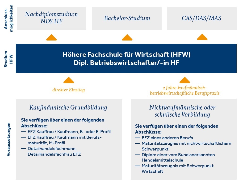 Grafik HFW Ausbildungsweg